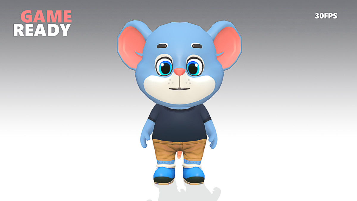 Mouse Rat Rodent Blue Animated