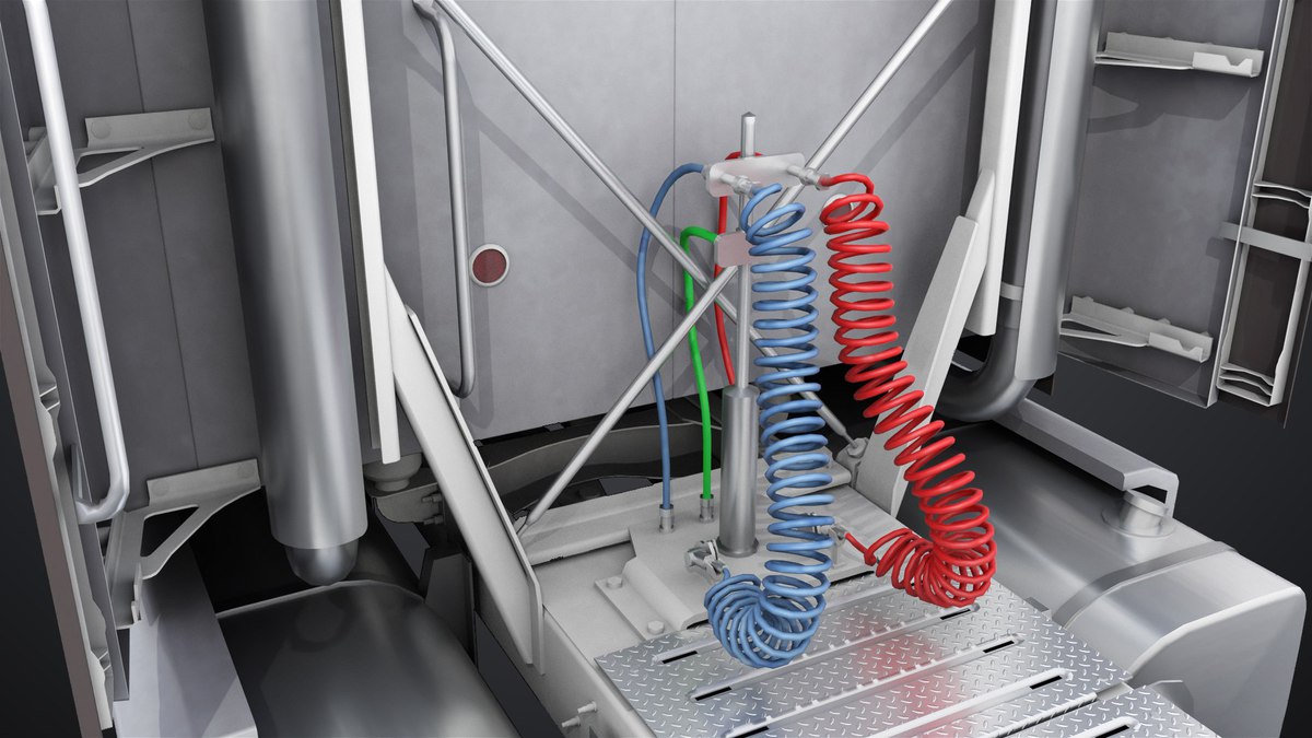 Heavy Truck Chassis 05 Grey Interior URP HDRP Textures