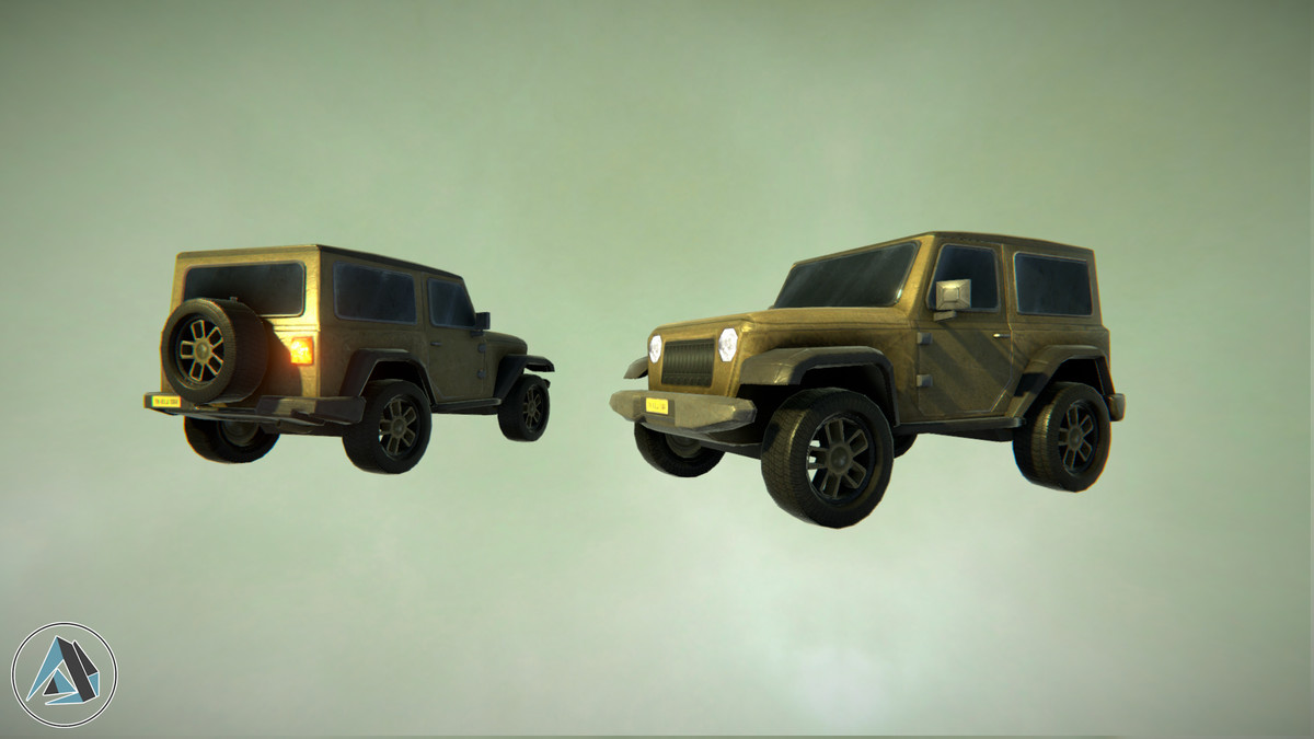 Jeep Style Offroad SUV Car Asset Package