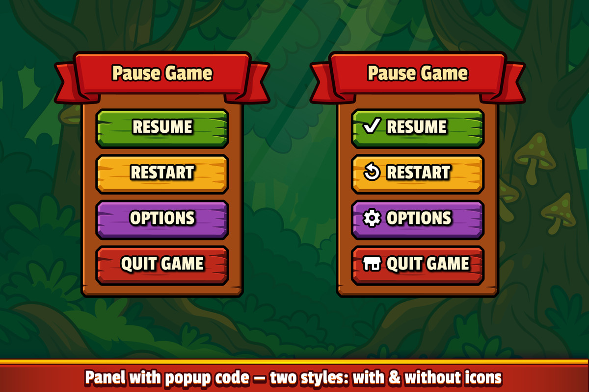 Mystic Realm - Wooden GUI Pack