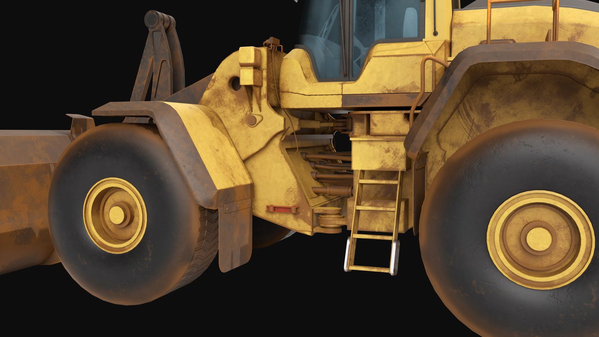 Dirty Mining Truck 02 URP HDRP Textures