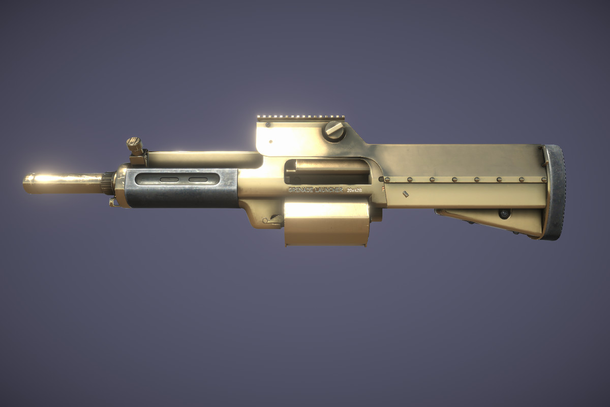 Grenade Launcher Gold (Apocalypse Weapons)