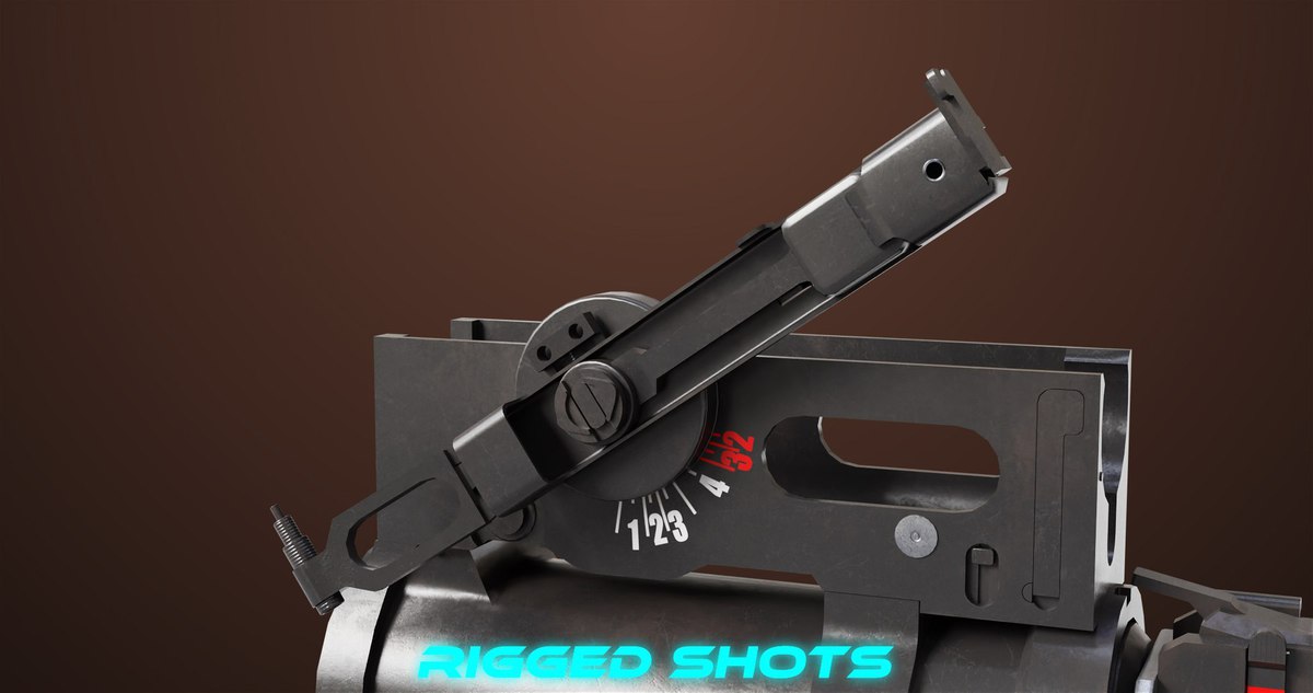 AKMS Light Machine Gun 10 Metal URP HDRP Textures