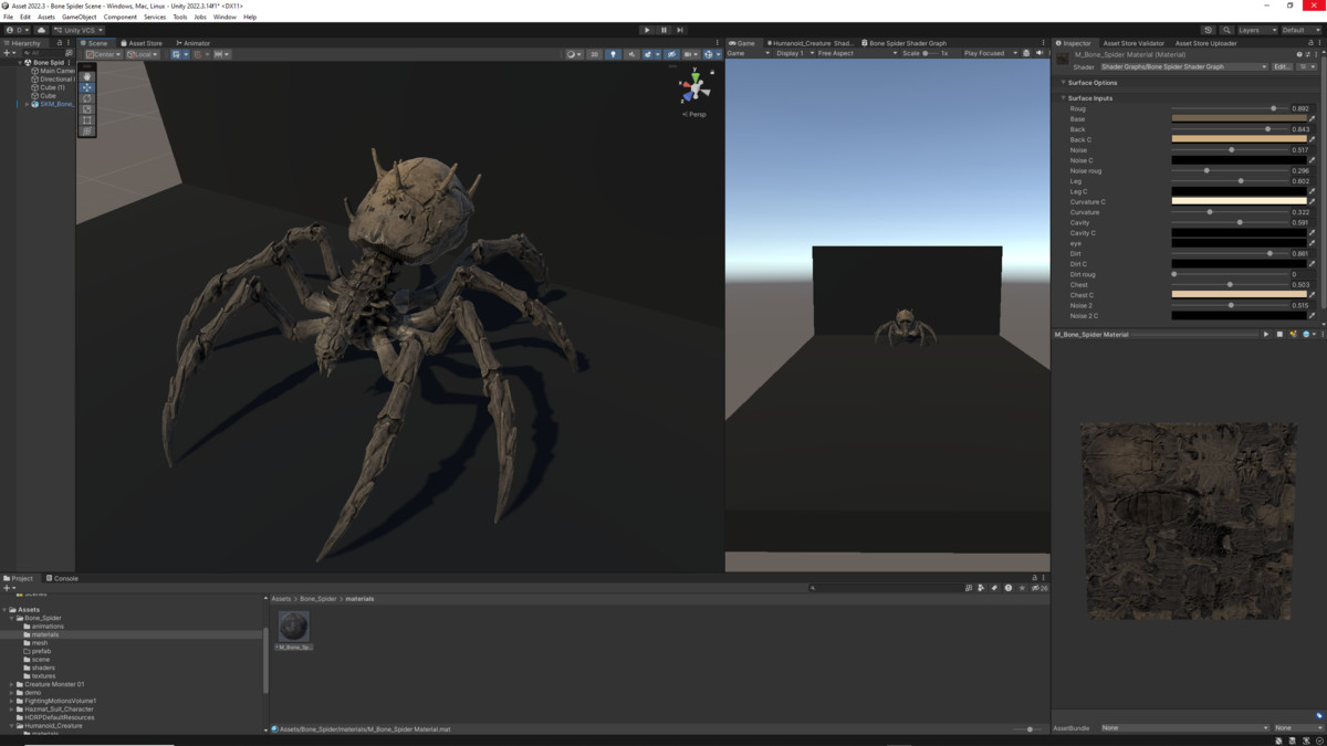 Bone Spider - Customizable Horror Monster