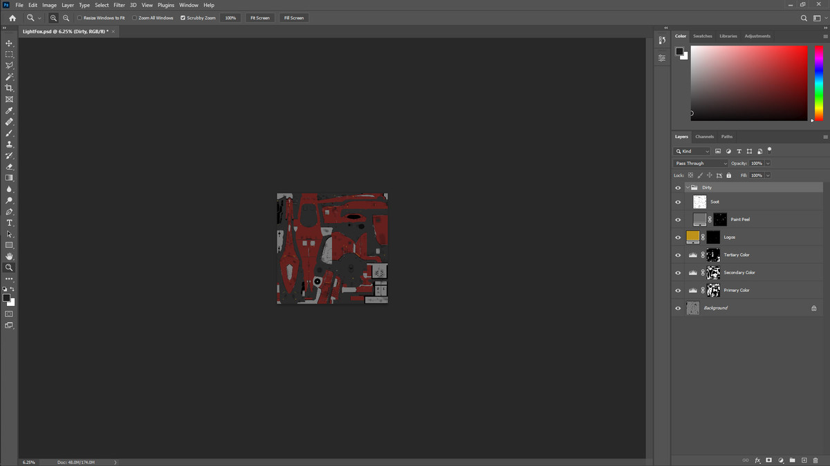 Sci-Fi Modular Spaceship Light Fox