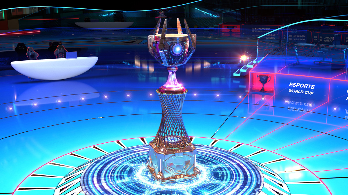Esports Stage Environment - Futuristic 3d Arena Interior (Gaming Tournament Cup)