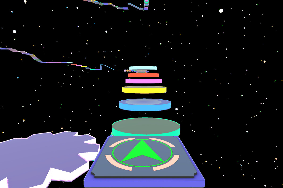 Neon Obby Parkour Tower-3D Modular Platformer Environment Pack-Mobile Optimized