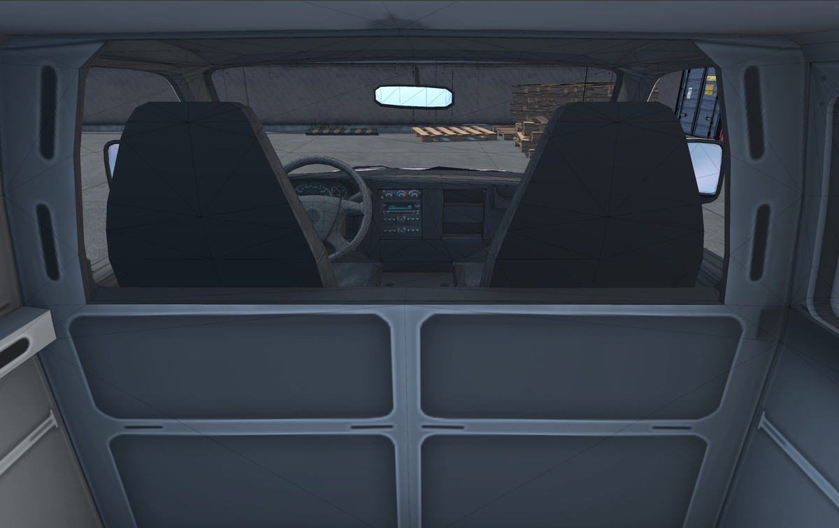 Industrial american van