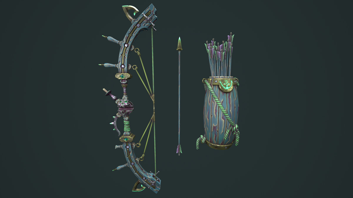 Pirate bow quiver arrow