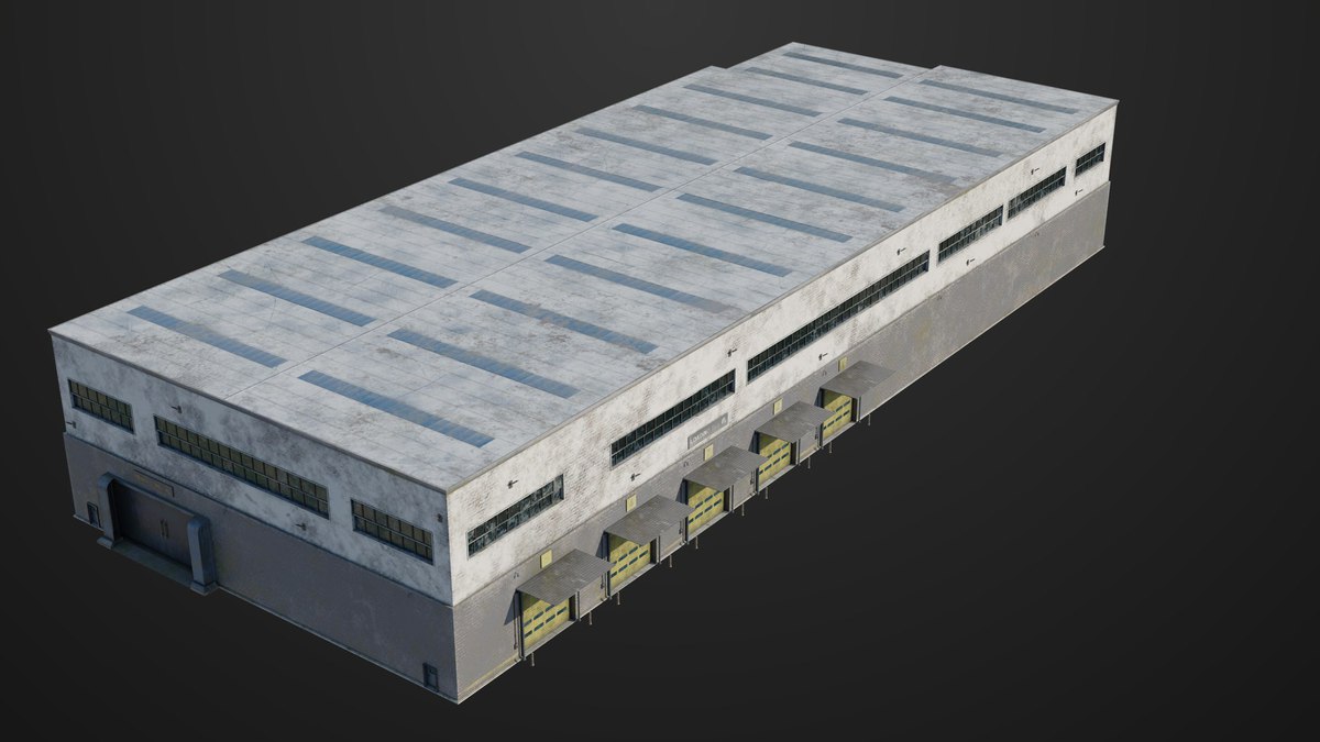 Old Abandoned Warehouse Interior And Exterior URP HDRP Textures