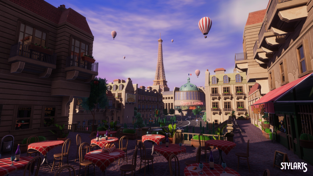 Stylized Paris City