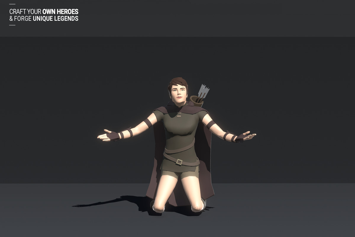 Polyquest Heroes: Warrior I Huntress