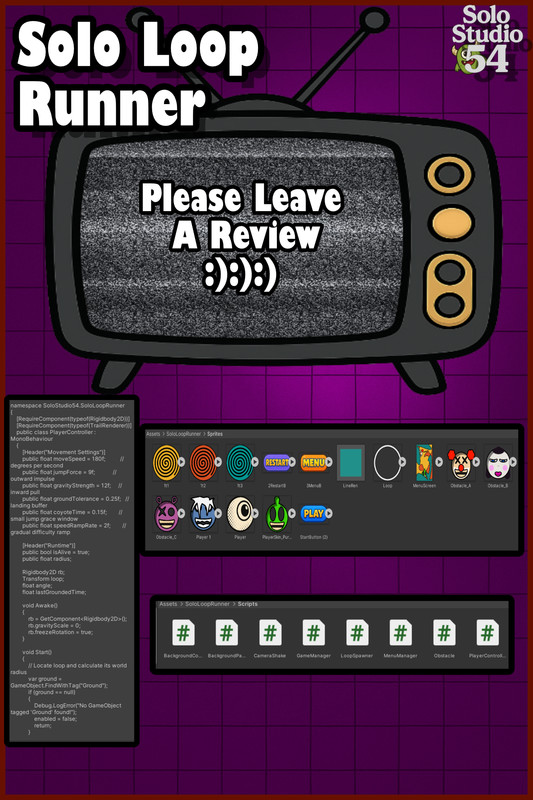 Solo Loop Runner Game Template