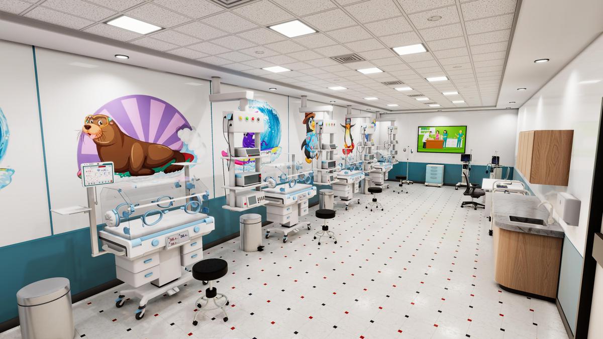 Hospital NICU Room Interior