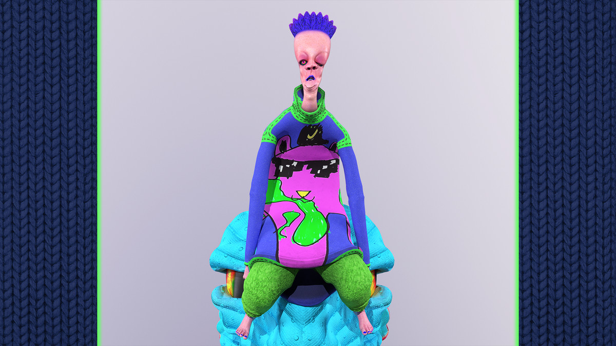 Funky Cartoon Man - Peppo