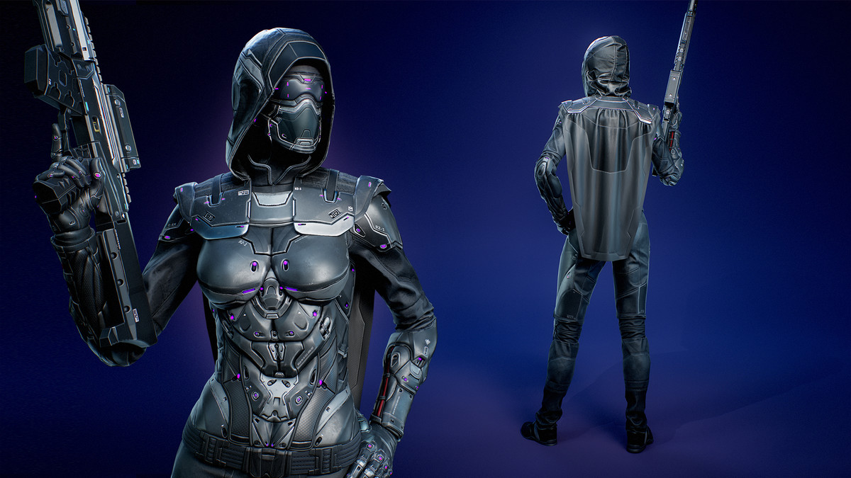 Cyberpunk Sniper - Female