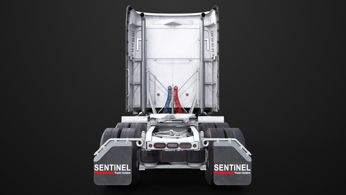 Heavy Truck Chassis 05 White Interior URP HDRP Textures