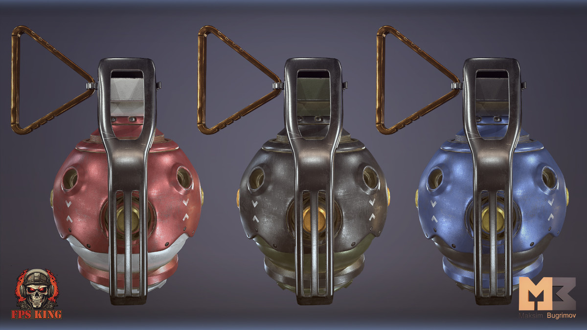 Sci_Fi Hands With Grenade (Animations)