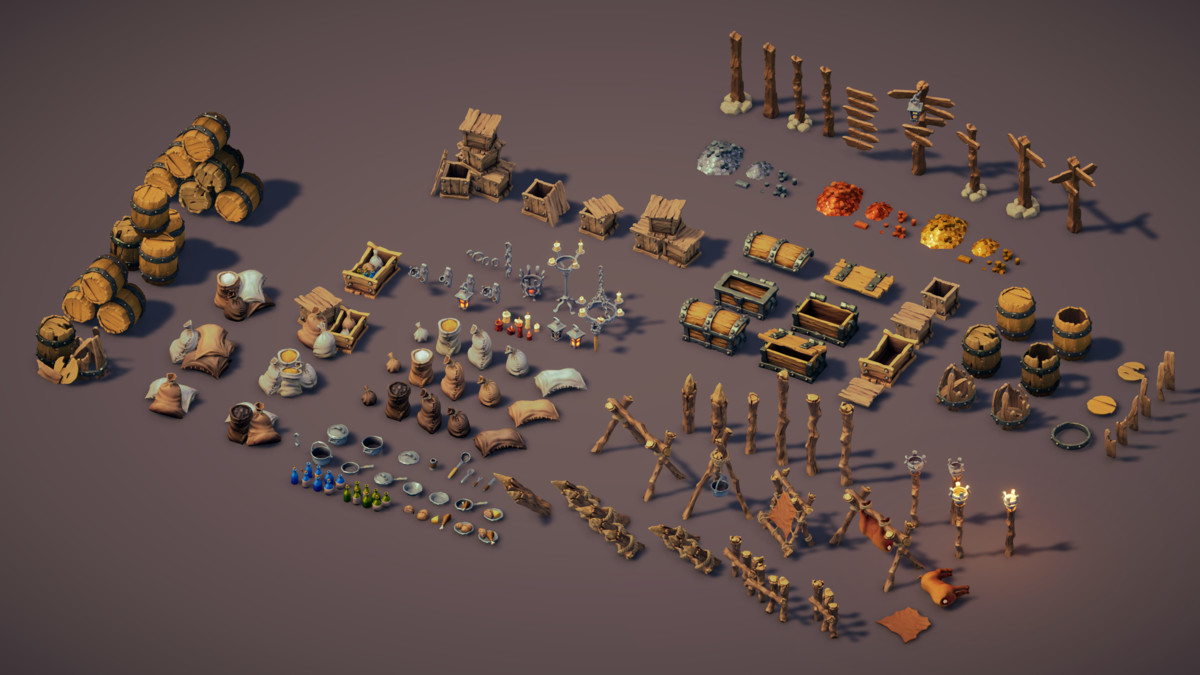 Fantasy Worlds - Forests, Meadows & Dungeons - Stylized 3D Environment