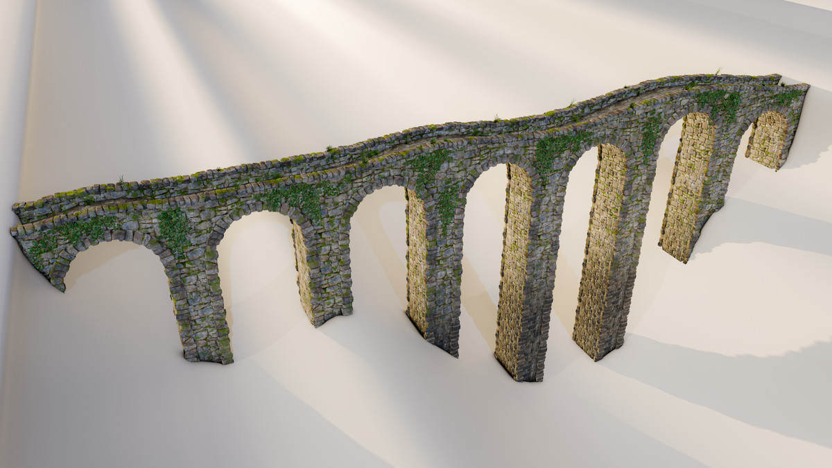 Realistic Mossy Stone Bridge Pack – Procedural Material
