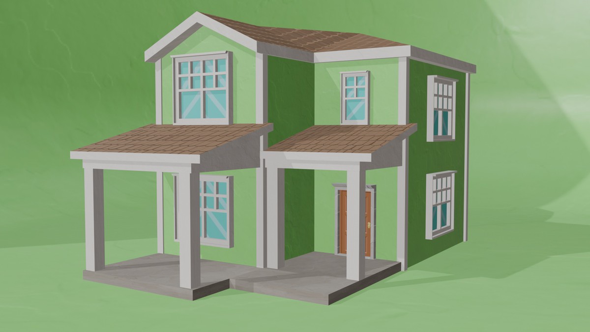 10 Low Poly House Pack Vol 1