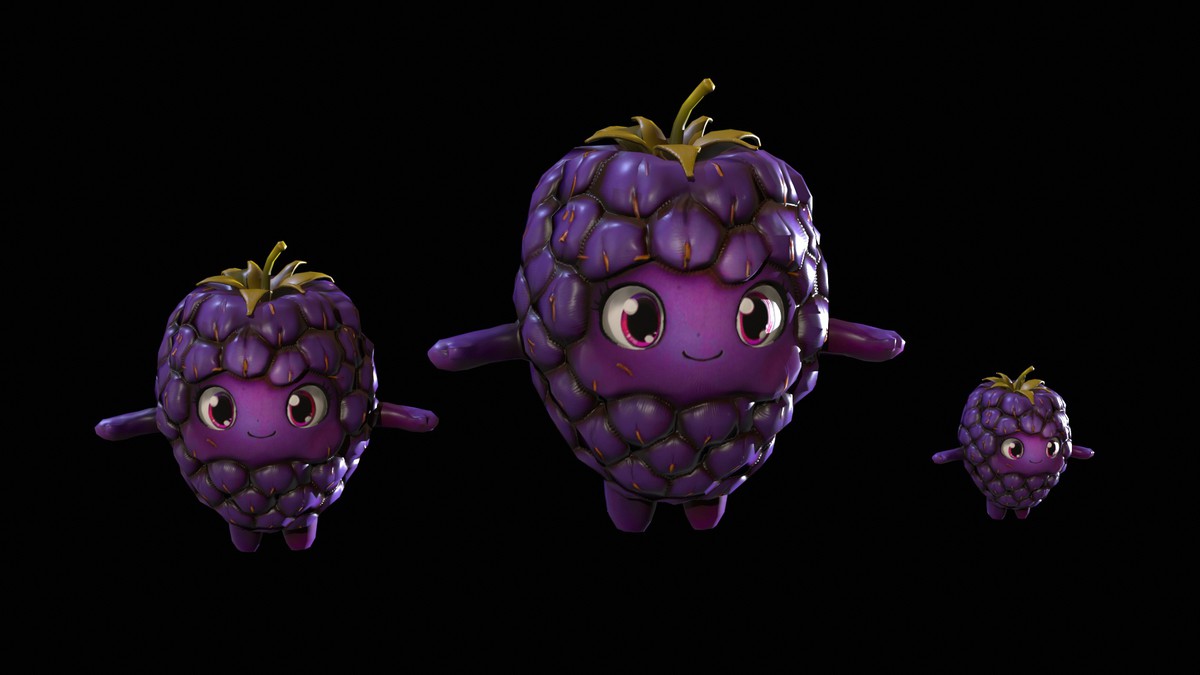 Chibi Fruit Blackberry Two