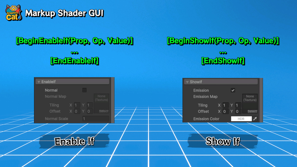 Markup Shader GUI – Tag-Based Layout for Shaders