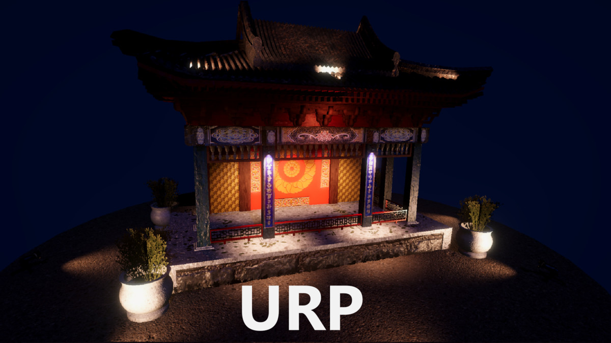 Virtual Chinese Theater Stage 3D Model