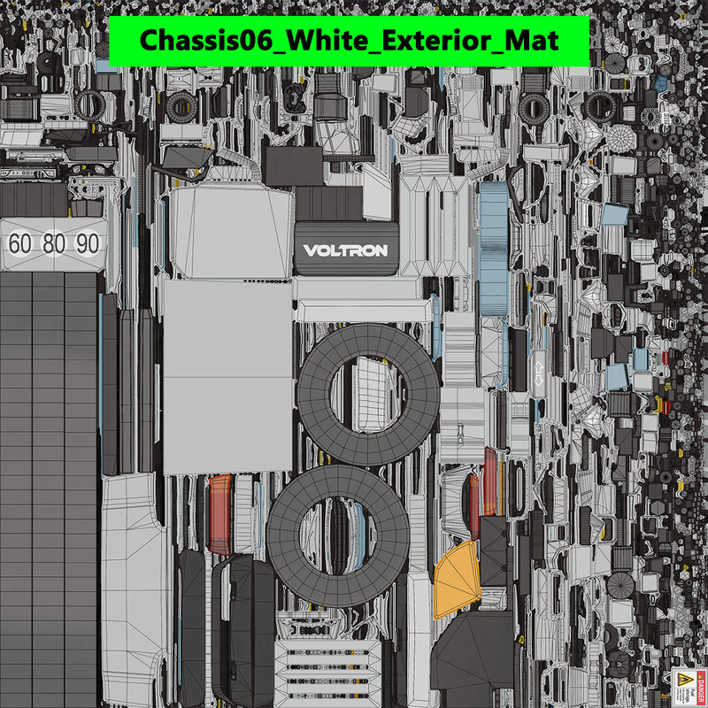 Chassis 06 Generic White URP HDRP Textures