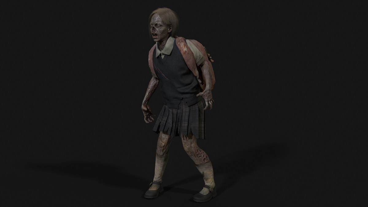 Gradeschooler Girl — American School Zombie Collection