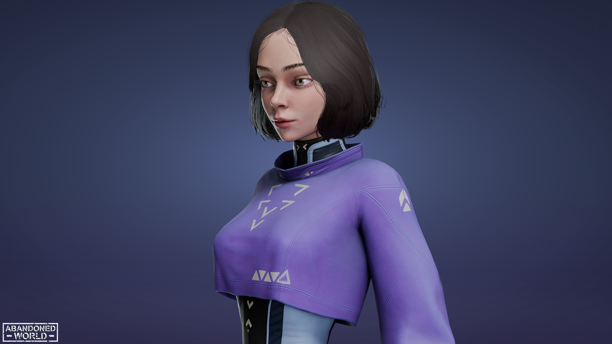 Sci-Fi CyberPunk Girl AW