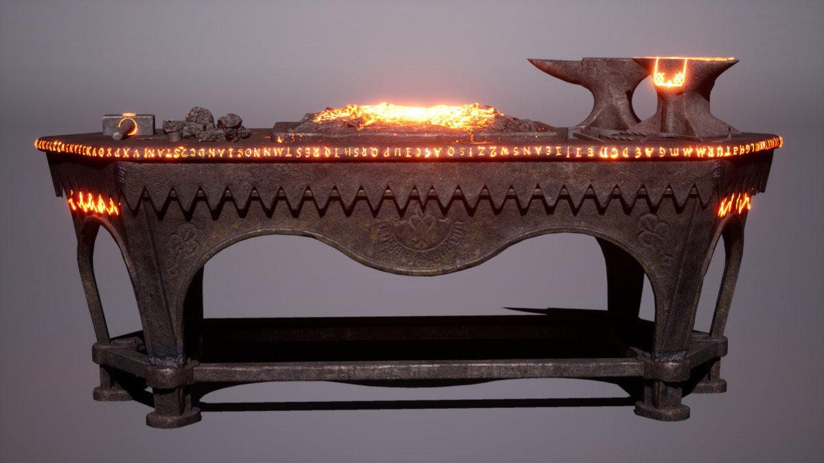 Fantasy Workbenches/Crafting Stations/Workshops (Potions/Blacksmith,Alchemy)