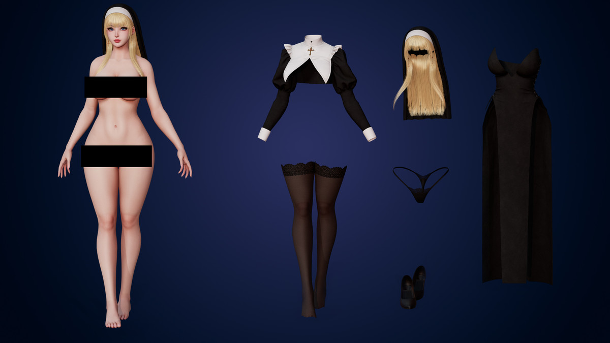 Nun Celestia - Female Character Series