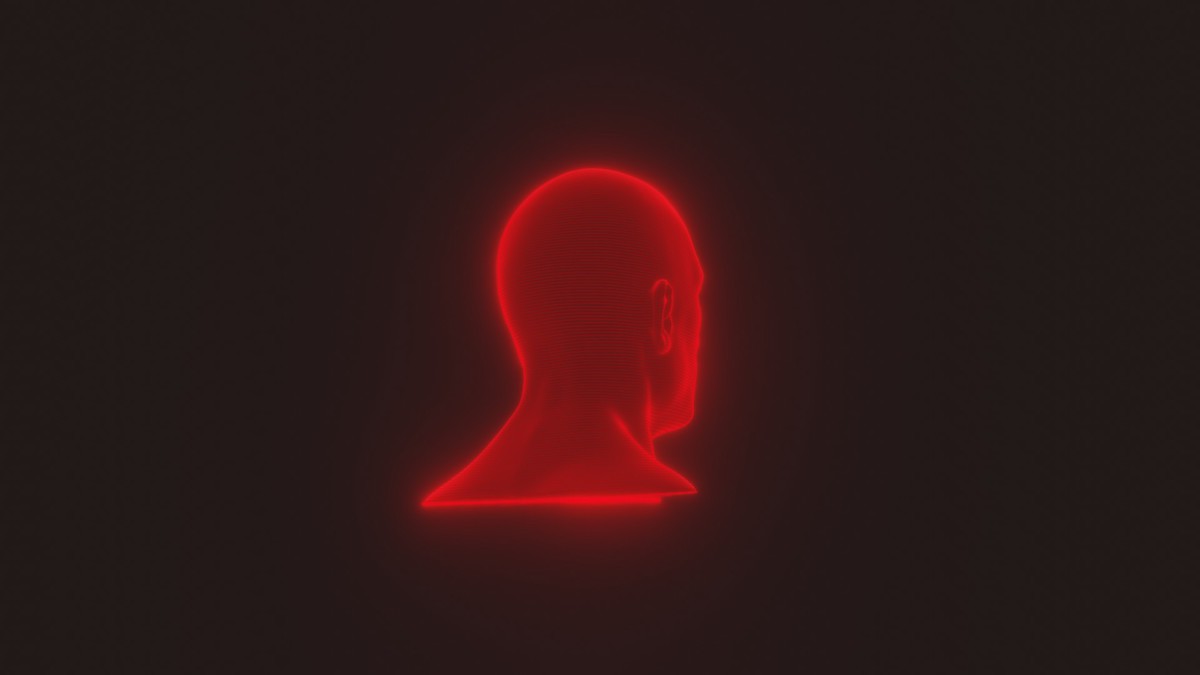 Sci-Fi Red Hologram Male Female Heads 3D Model Pack - Animated, Blend Shapes