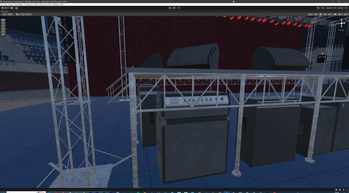 Concert Event Stage Arena Interior Modular 3d Environment Level