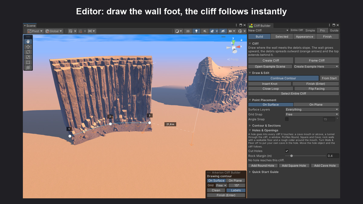 Procedural Cliff Builder