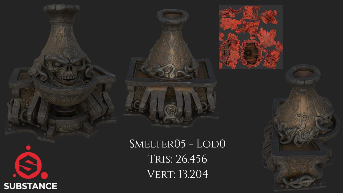 5 Dark Fantasy Smelters / Furnace / Kiln