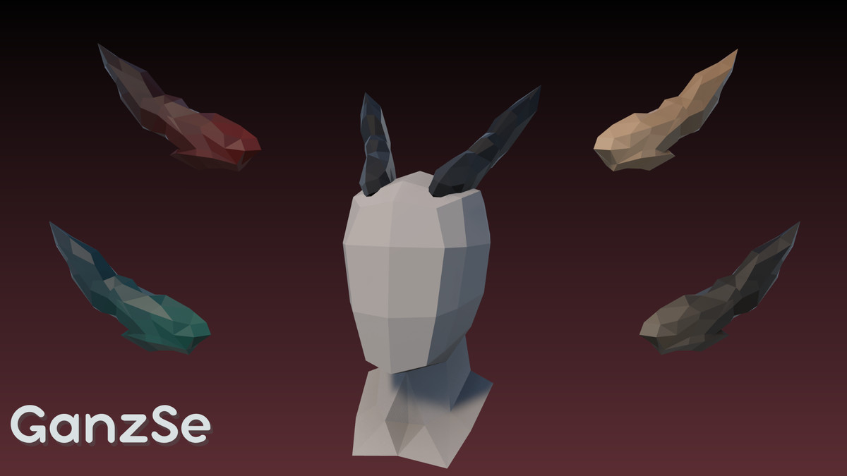 GanzSe Horns - Fantasy Low Poly Pack