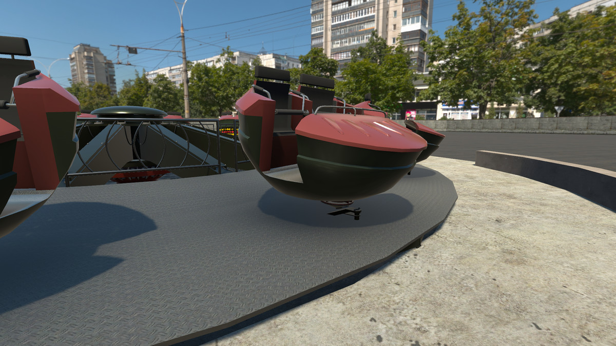 High Detail Fairground Ride 04 - DiscoRound