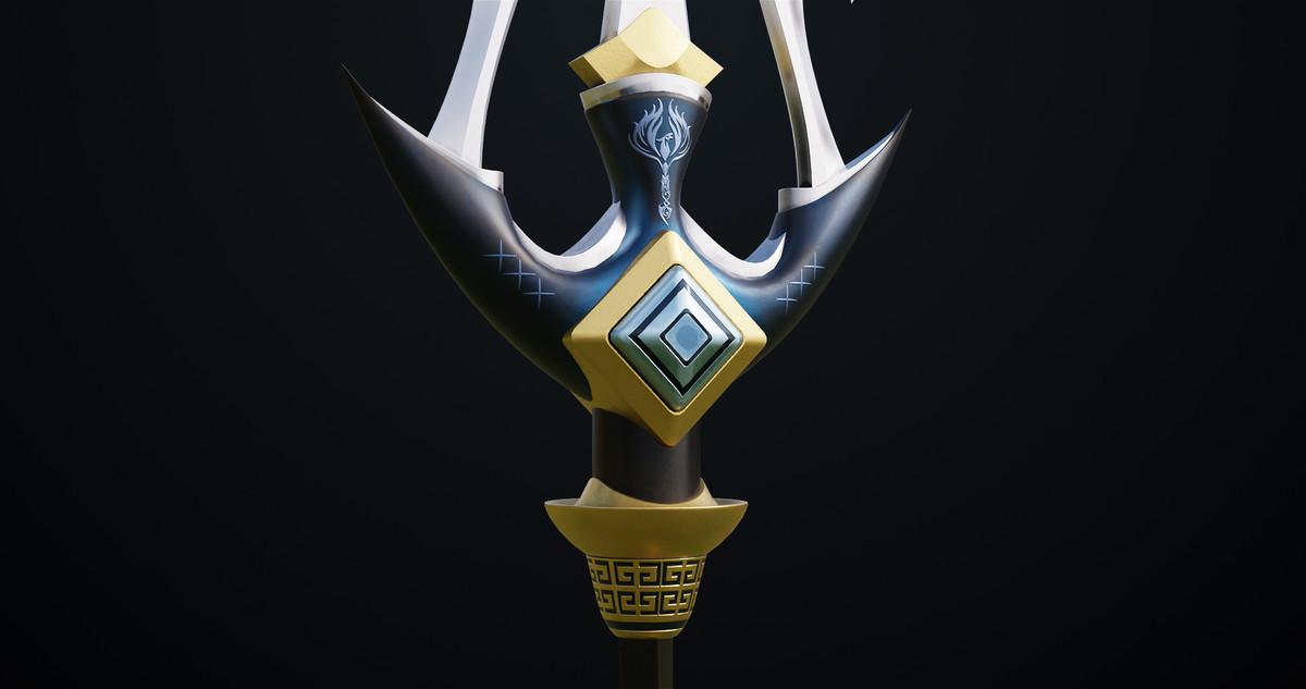 Fantasy Trident 03 URP HDRP Textures
