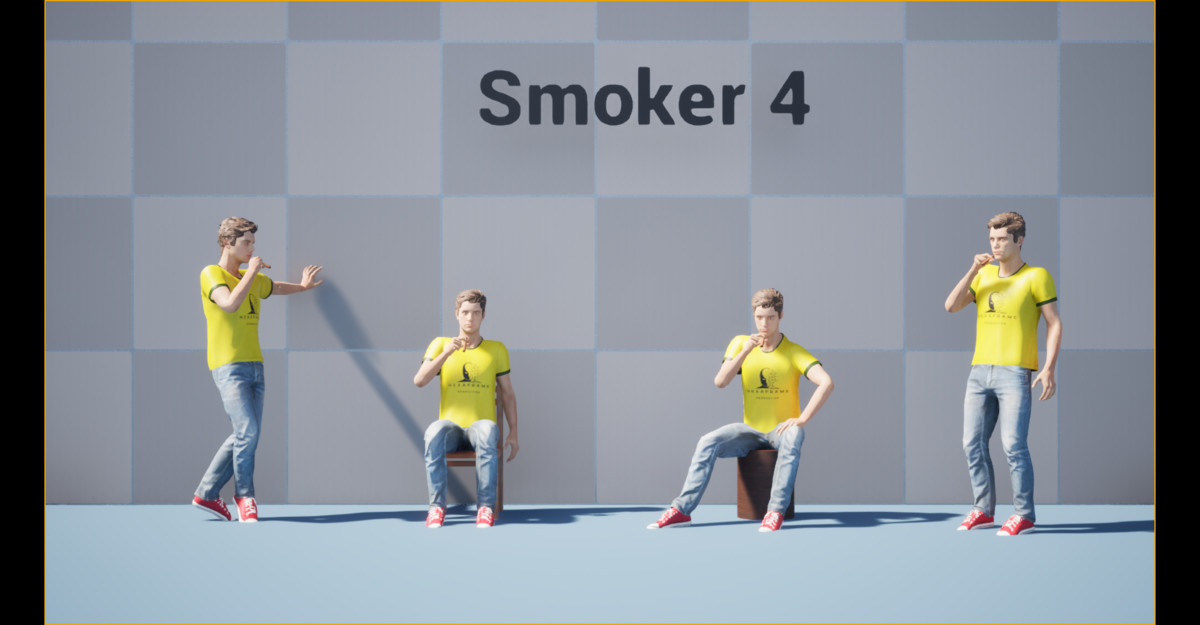 Cigarette Smoker Animation