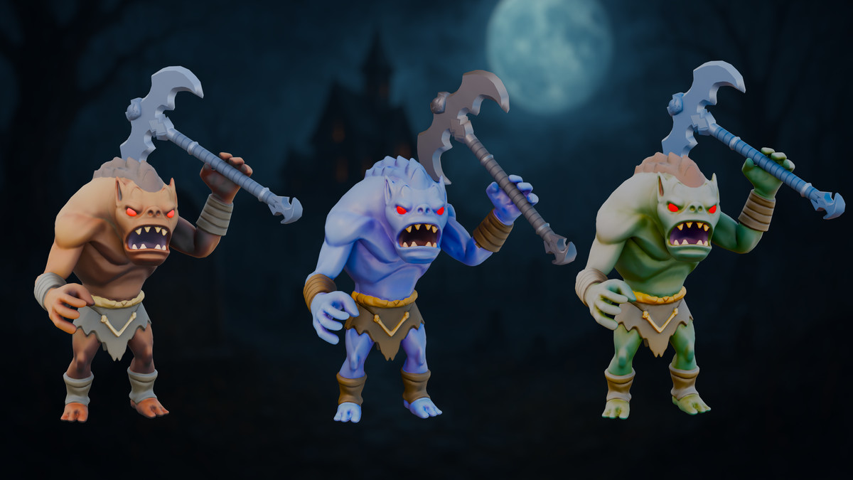 Stylized Fantasy Enemy NPC Bundle 01 by AKE