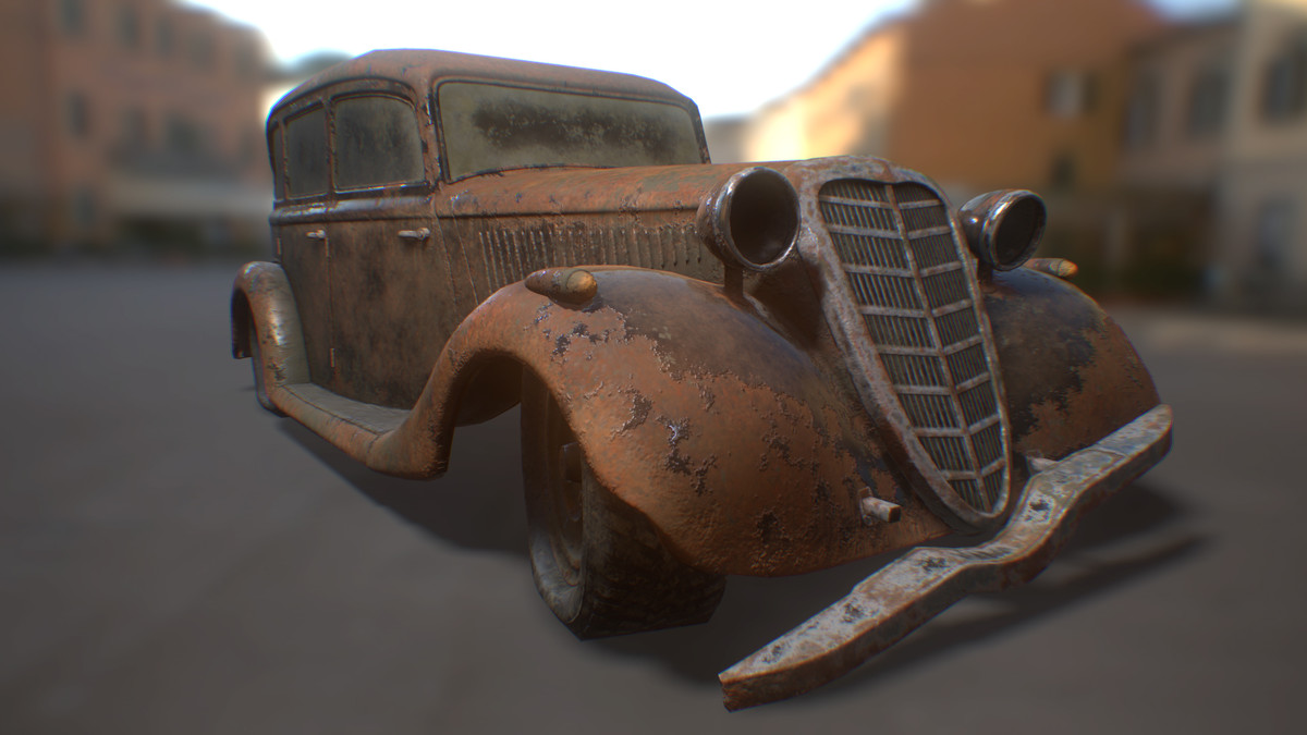 PBR Retro Car 01