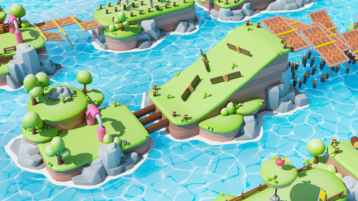 Platformer Deathrun - Low Poly 3D Models Pack