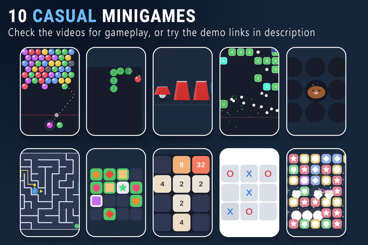 Pocket Mini Games | Casual Pack – Modular Mobile Game Engine & Toolkit