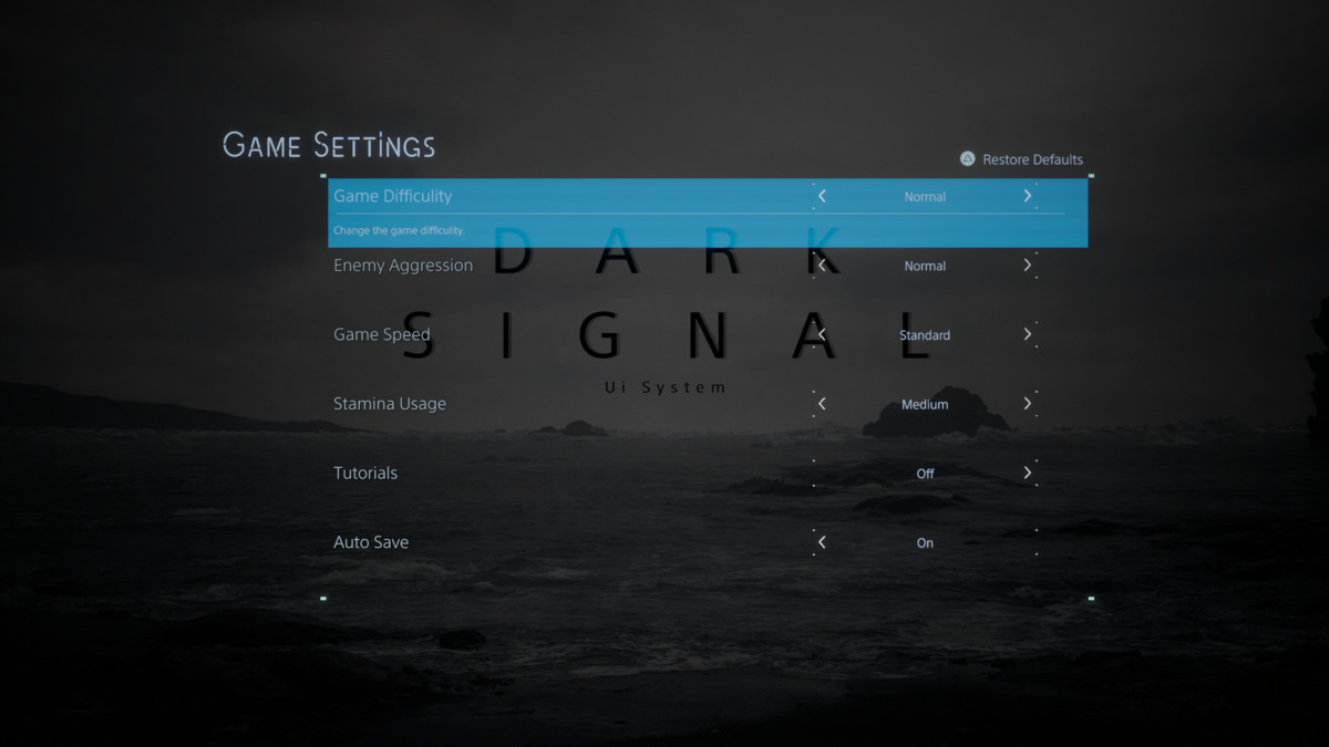 Dark Signal Ui System