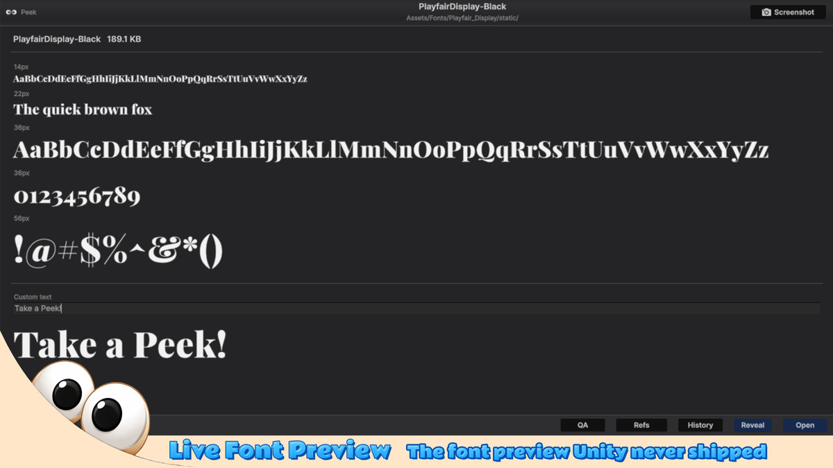 Peek: Quick Asset Preview - Prefab, FBX & More