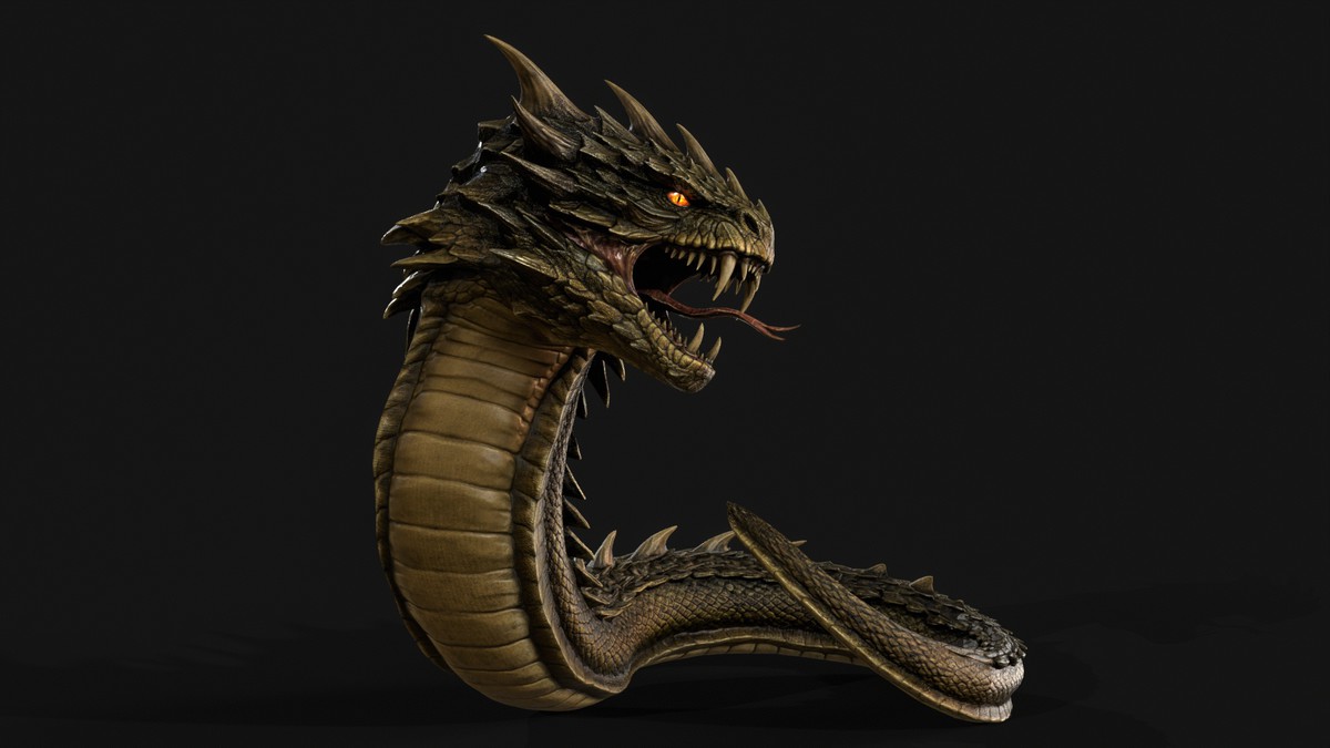 Basilisk Snake Character