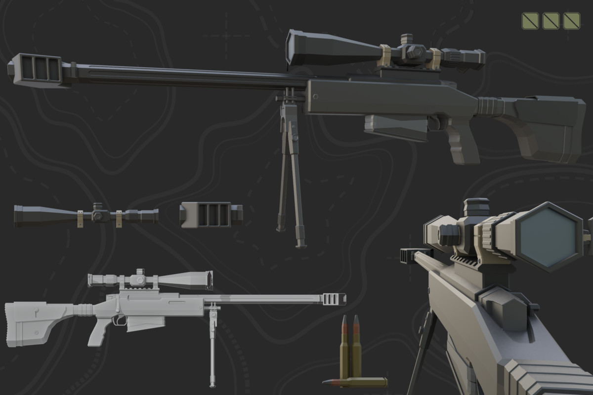 Low Poly Weapon Bundle Pack V