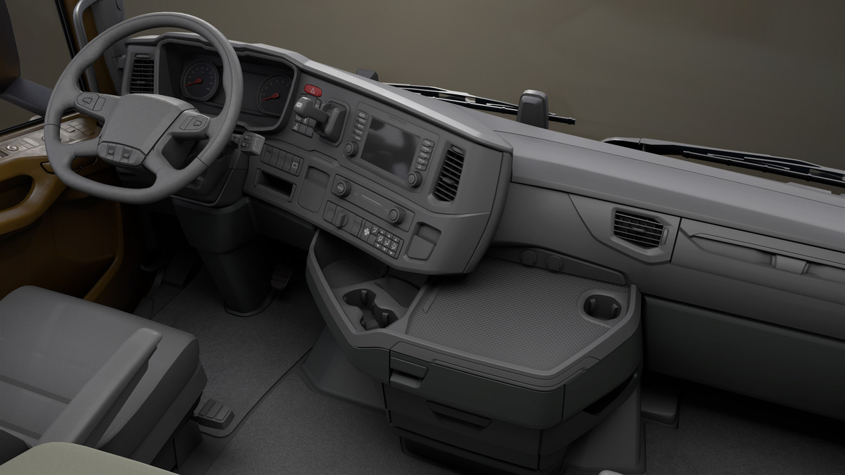 Chassis 06 Cement Trailer 01 Yellow